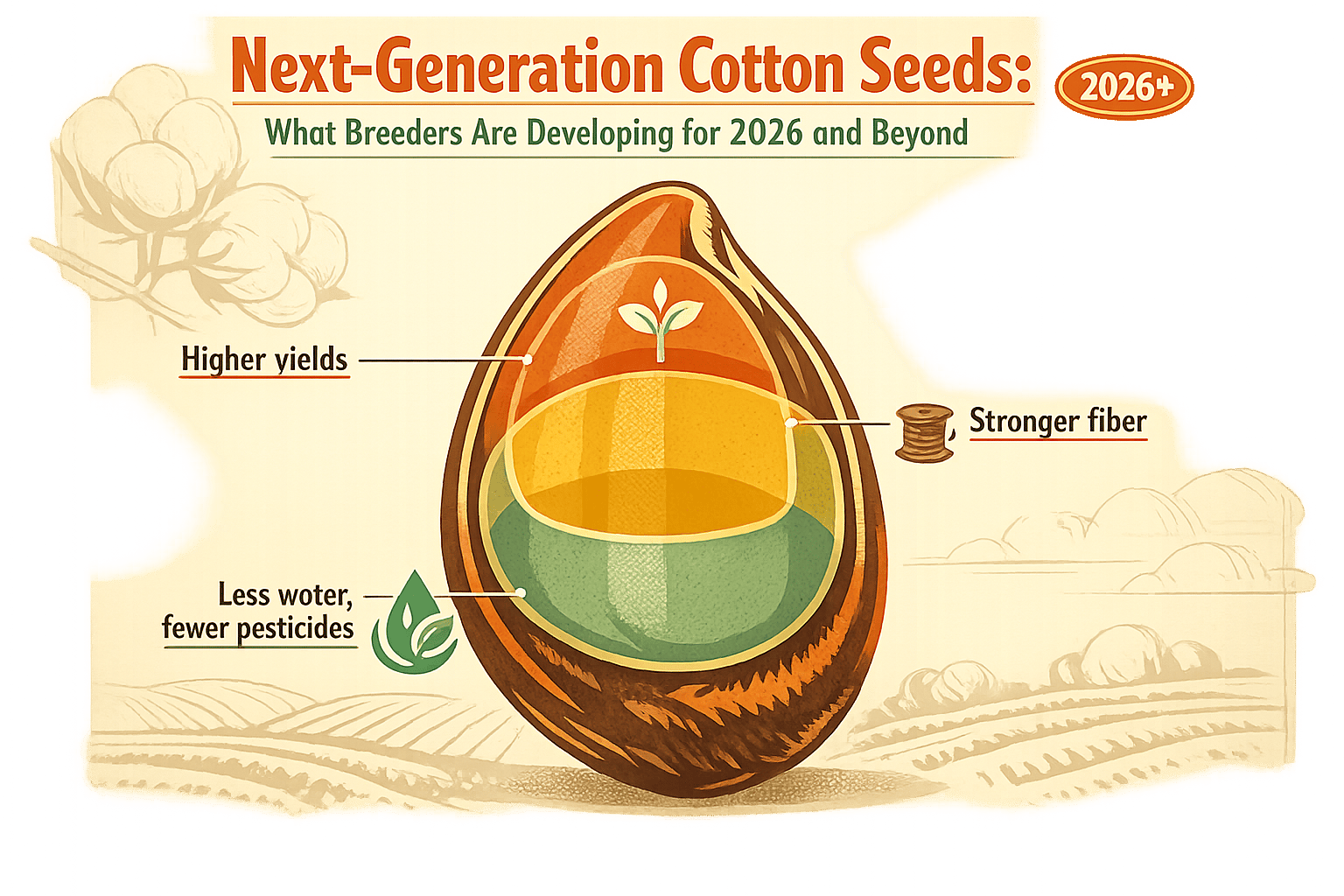 Thumbnail for: Next-Generation Cotton Seeds: What Breeders Are Developing for 2026 and Beyond