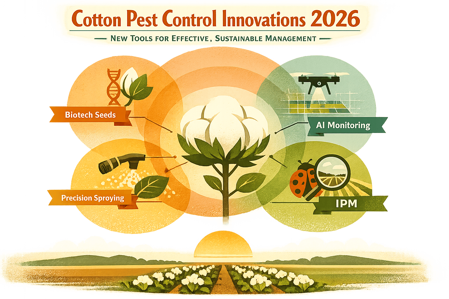 Thumbnail for: Cotton Pest Control Innovations 2026: New Tools for Effective, Sustainable Management