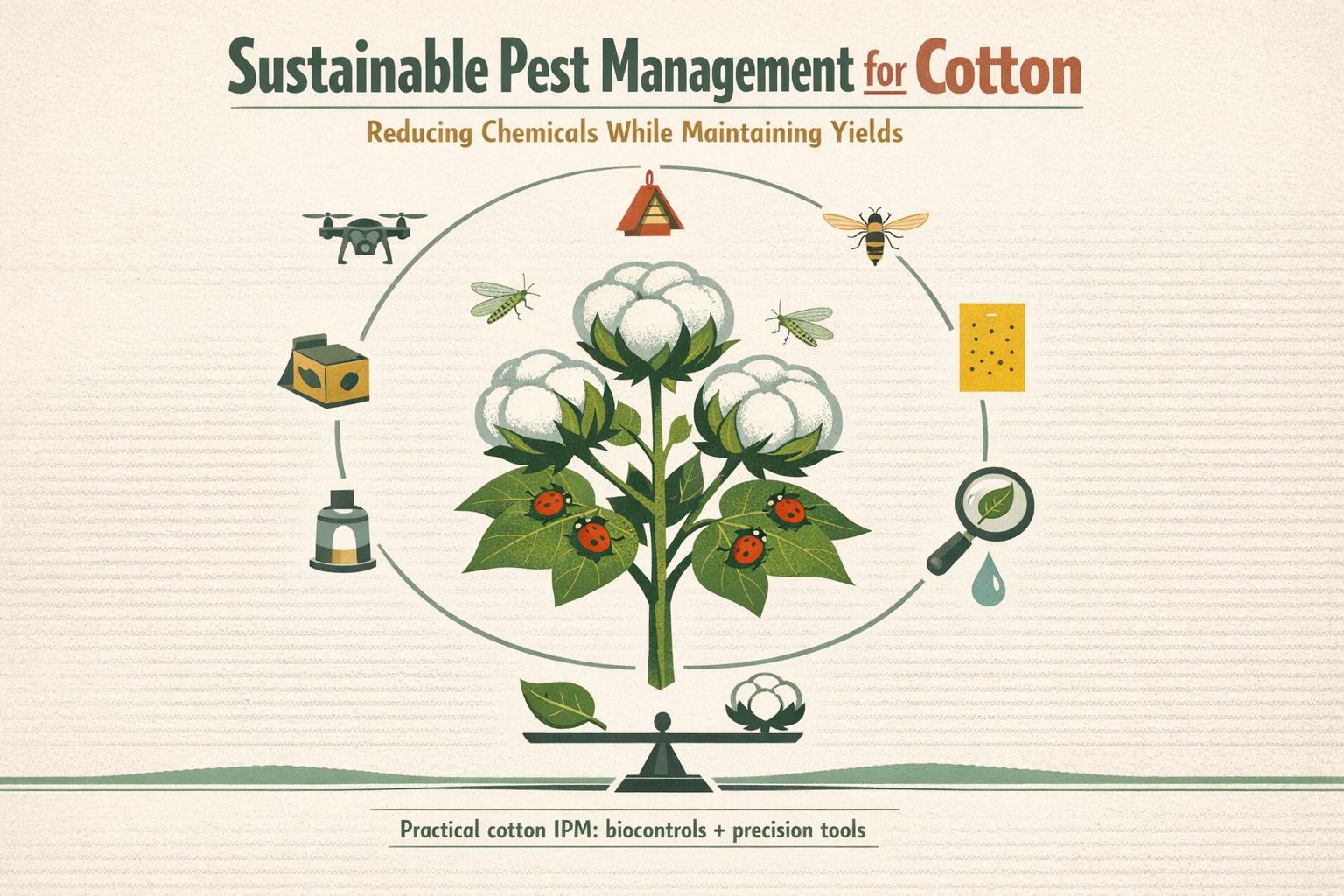 Thumbnail for: Sustainable Pest Management for Cotton: Reducing Chemicals While Maintaining Yields