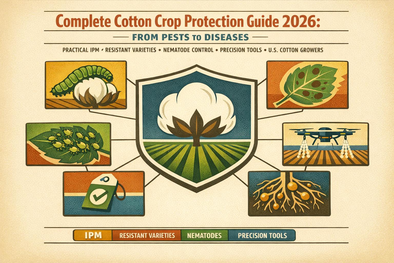 Thumbnail for: Complete Cotton Crop Protection Guide 2026: From Pests to Diseases