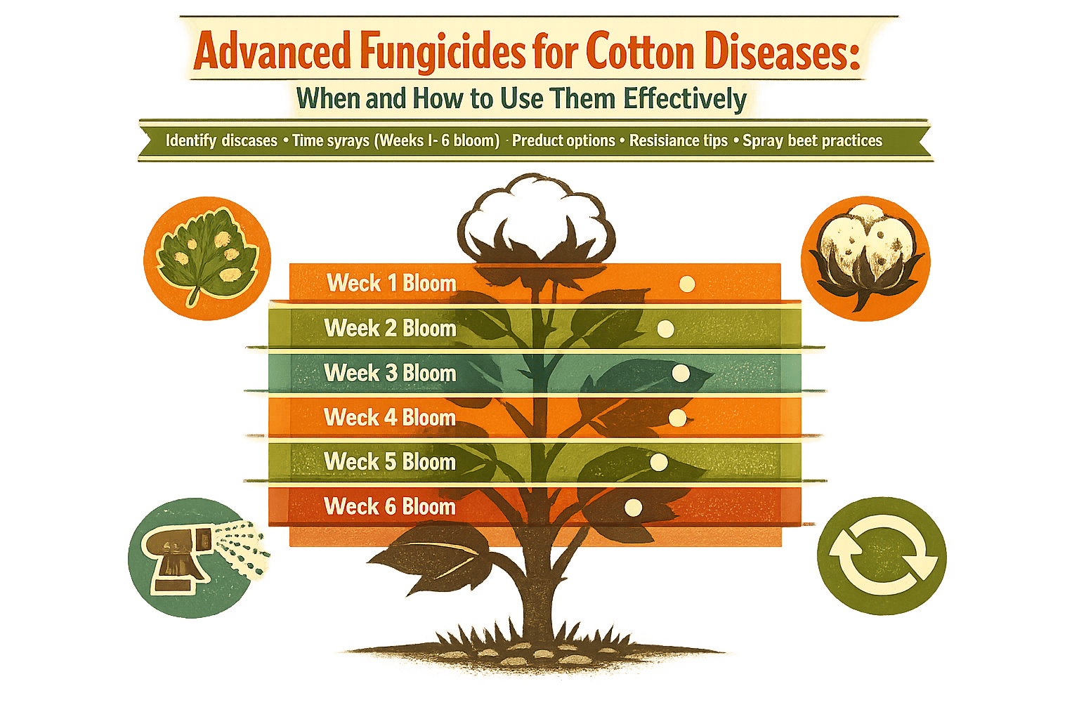 Thumbnail for: Advanced Fungicides for Cotton Diseases: When and How to Use Them Effectively
