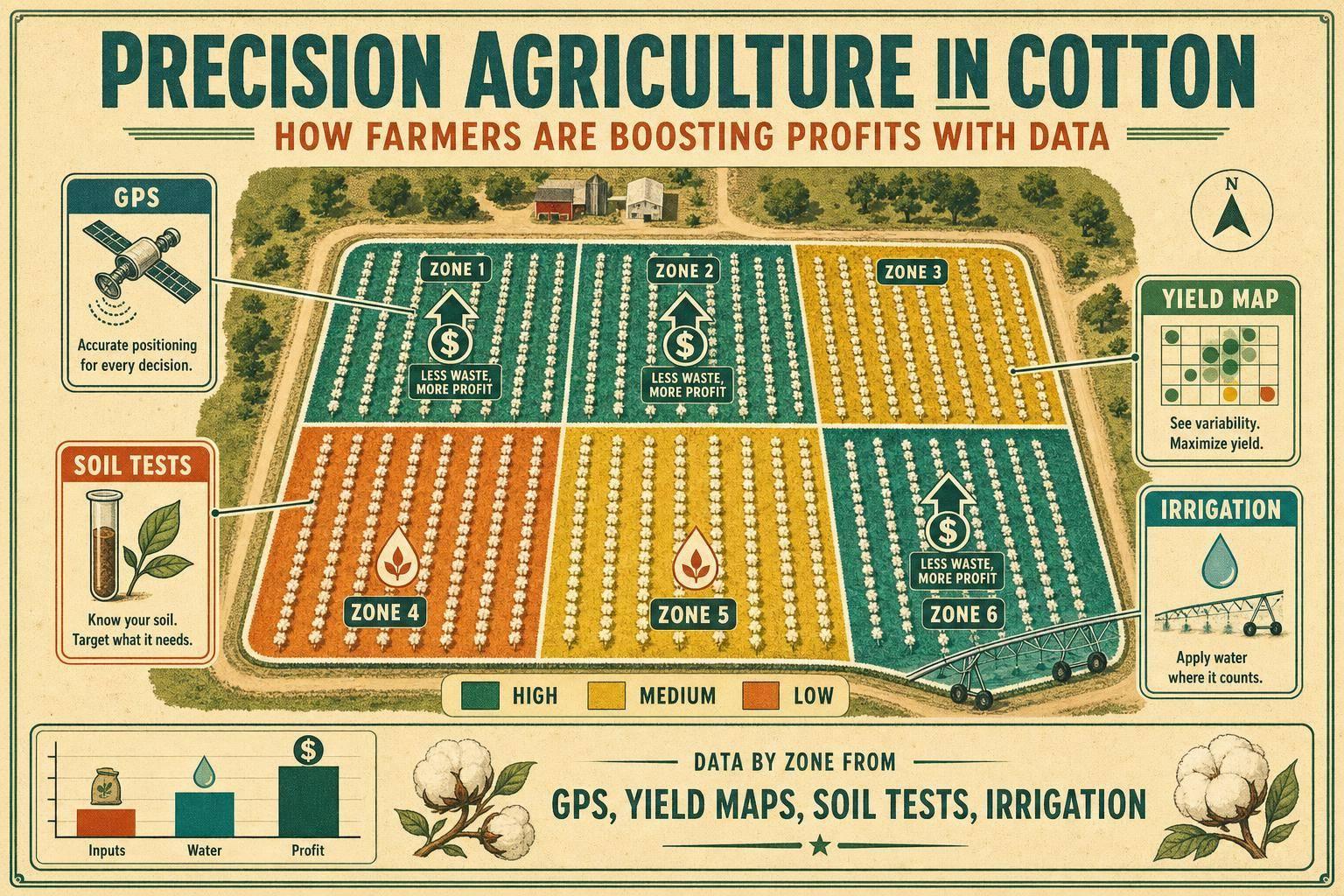 Thumbnail for: Precision Agriculture in Cotton: How Farmers Are Boosting Profits with Data