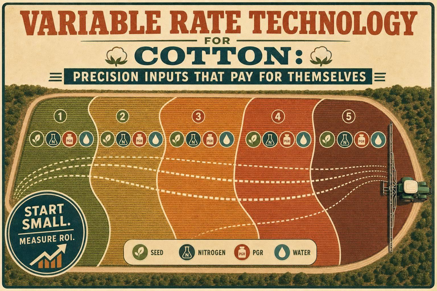 Thumbnail for: Variable Rate Technology for Cotton: Precision Inputs That Pay for Themselves