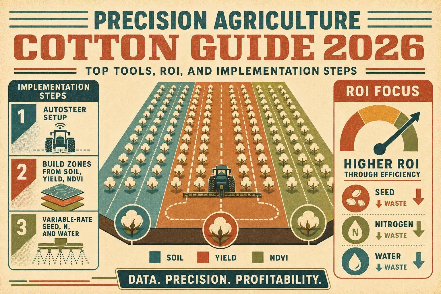 Thumbnail for: Precision Agriculture Cotton Guide 2026: Top Tools, ROI, and Implementation Steps