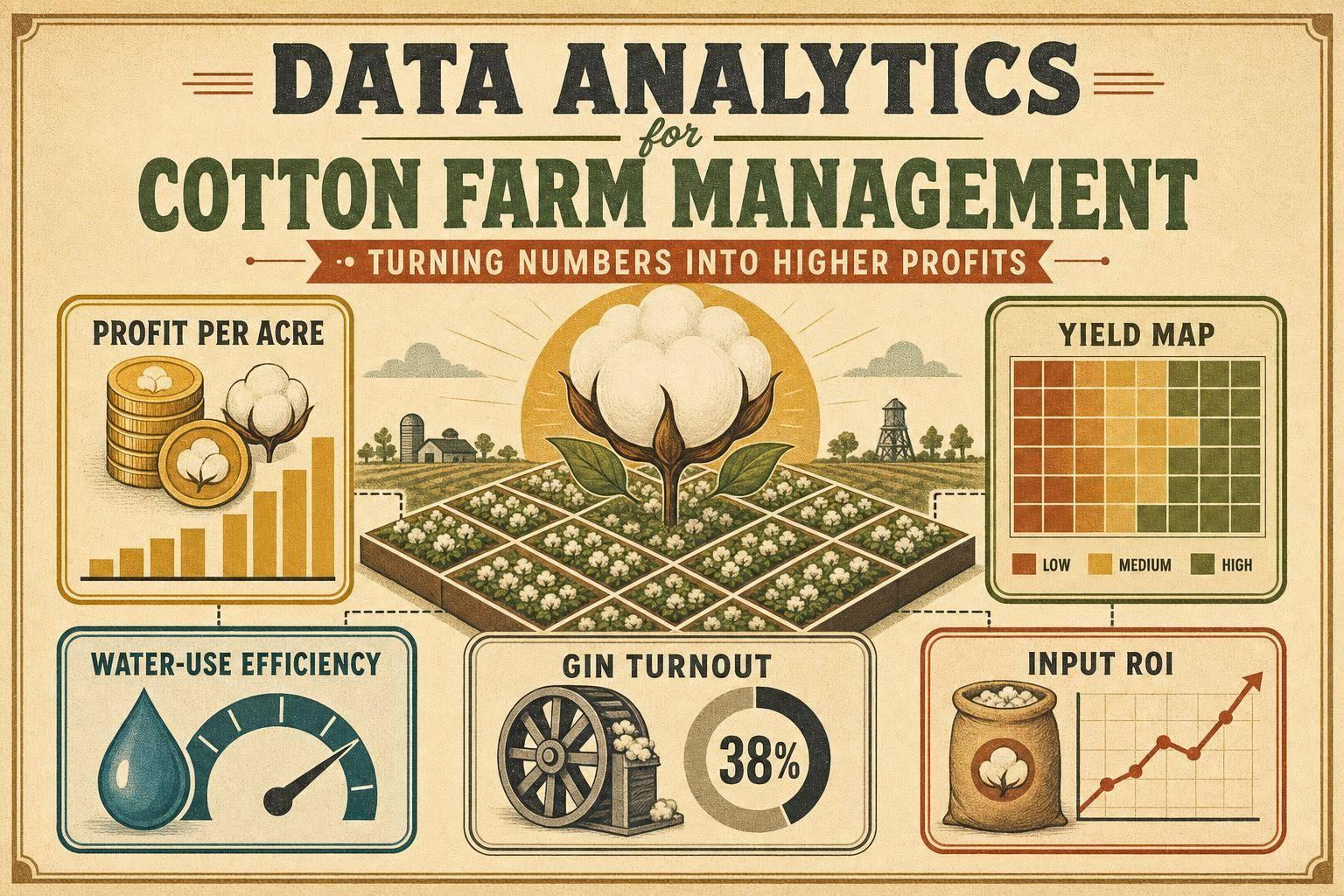 Thumbnail for: Data Analytics for Cotton Farm Management: Turning Numbers into Higher Profits