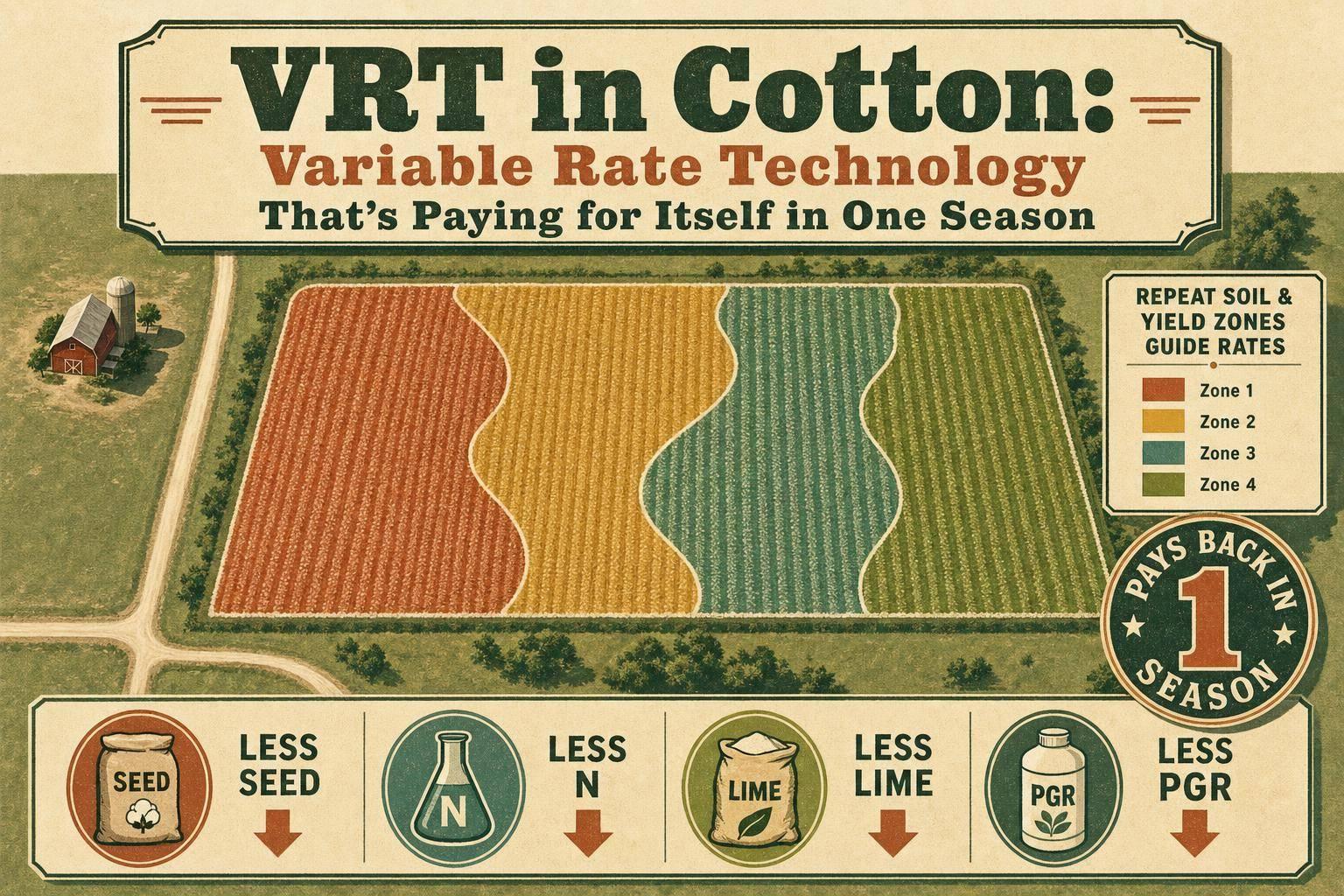 Thumbnail for: VRT in Cotton: Variable Rate Technology That’s Paying for Itself in One Season