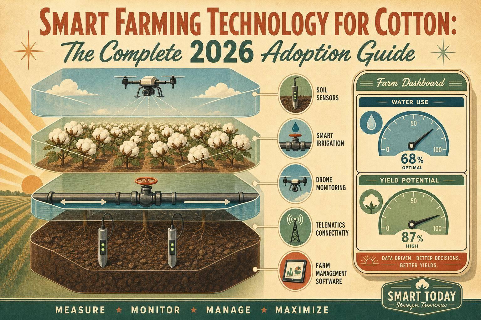 Thumbnail for: Smart Farming Technology for Cotton: The Complete 2026 Adoption Guide