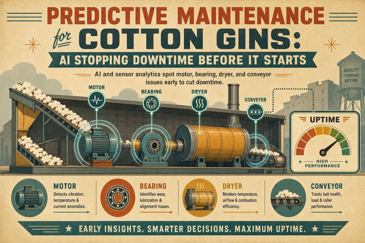 Thumbnail for: Predictive Maintenance for Cotton Gins: AI Stopping Downtime Before It Starts