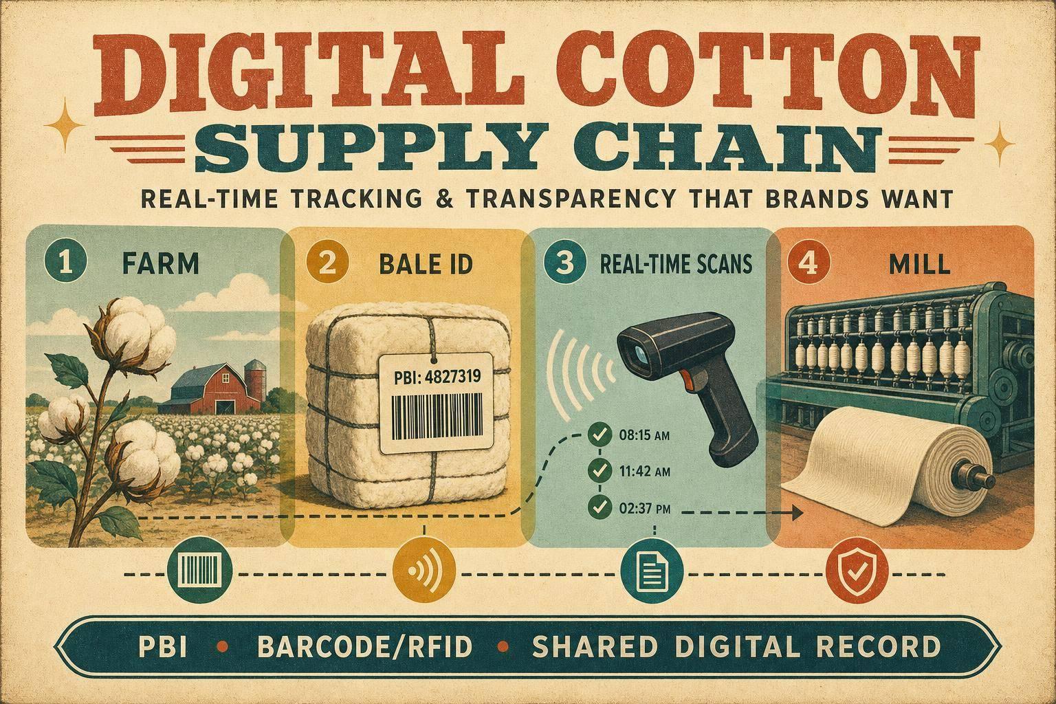 Thumbnail for: Digital Cotton Supply Chain: Real-Time Tracking and Transparency That Brands Want