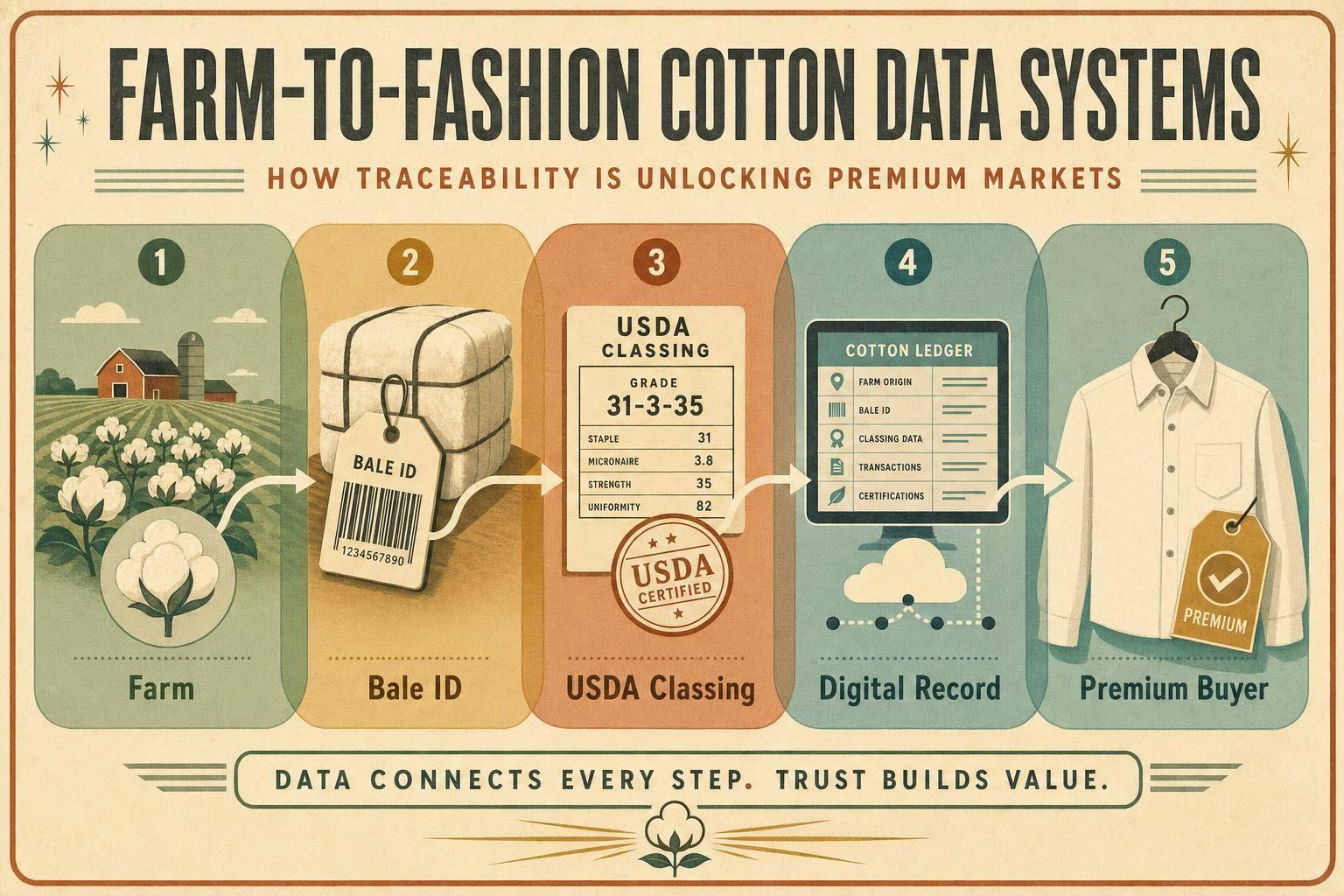 Thumbnail for: Farm-to-Fashion Cotton Data Systems: How Traceability Is Unlocking Premium Markets