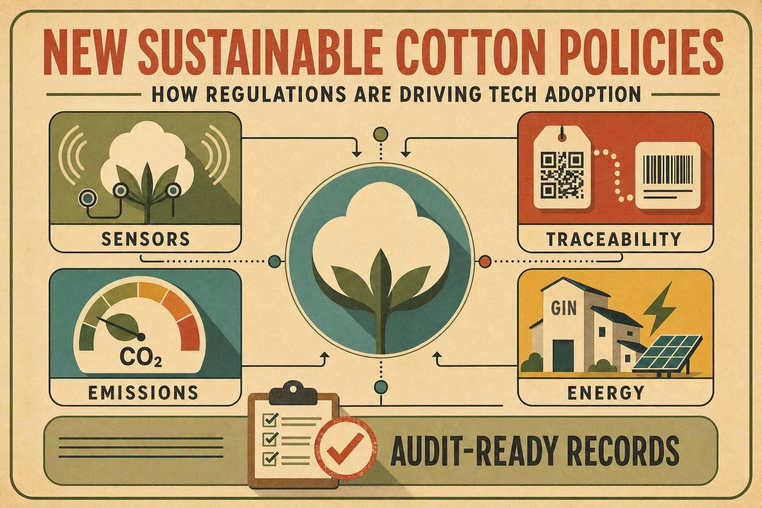 Thumbnail for: New Sustainable Cotton Policies: How Regulations Are Driving Tech Adoption
