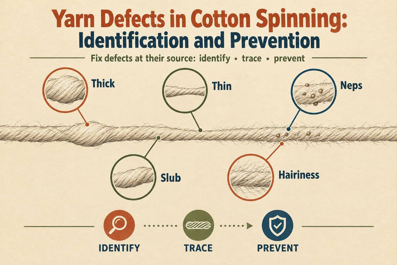 Thumbnail for: Yarn Defects in Cotton Spinning: Identification and Prevention