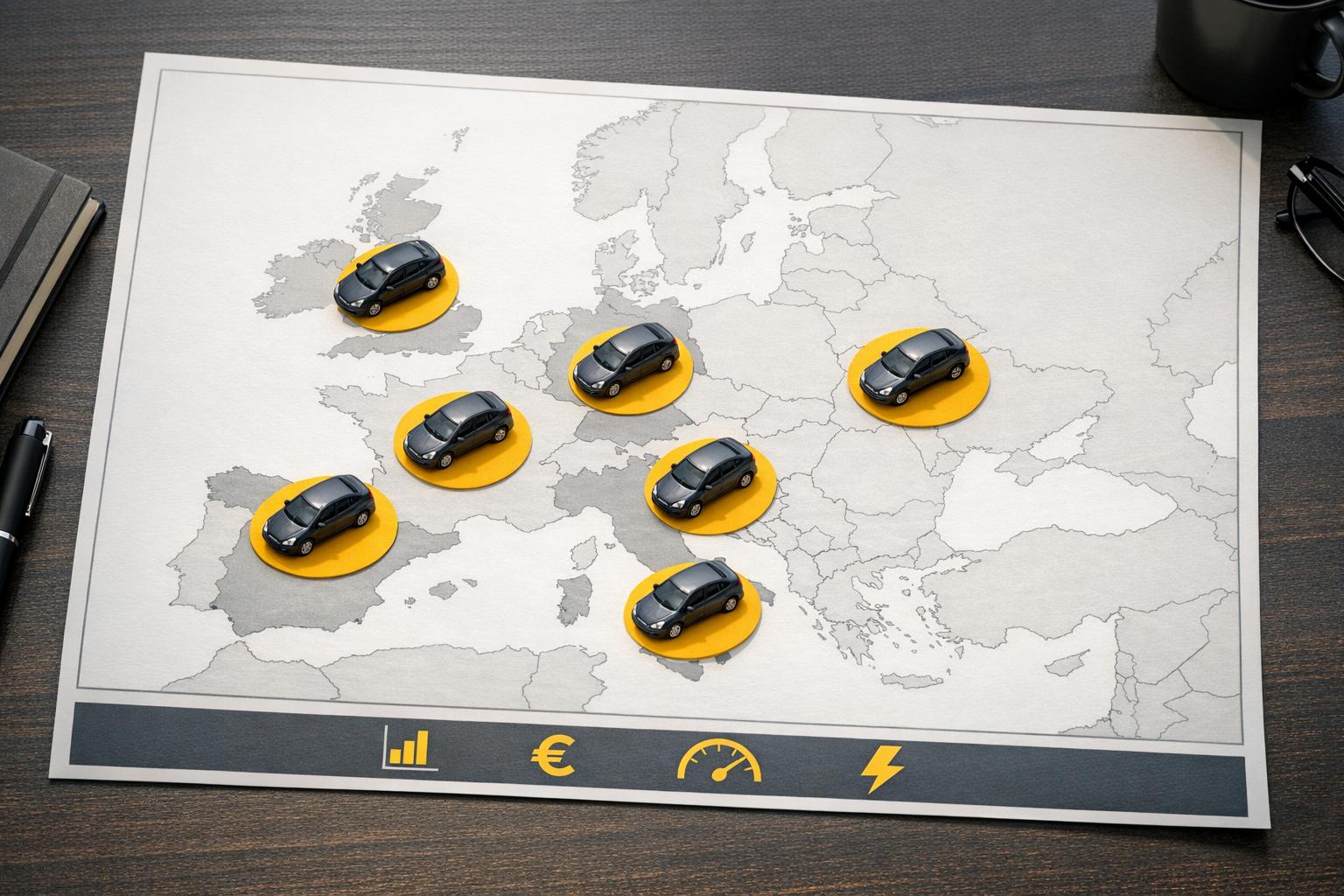 Welche Regionen in Europa kaufen die meisten Gebrauchtwagen?