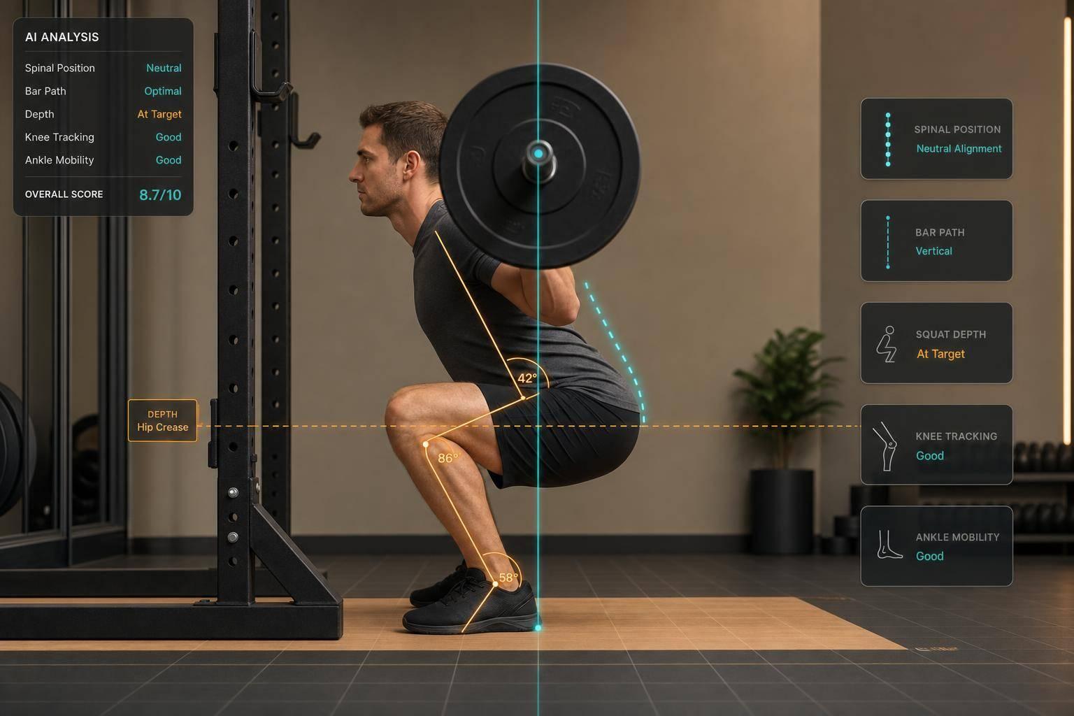 AI Tools for Analyzing Squat Spinal Positioning