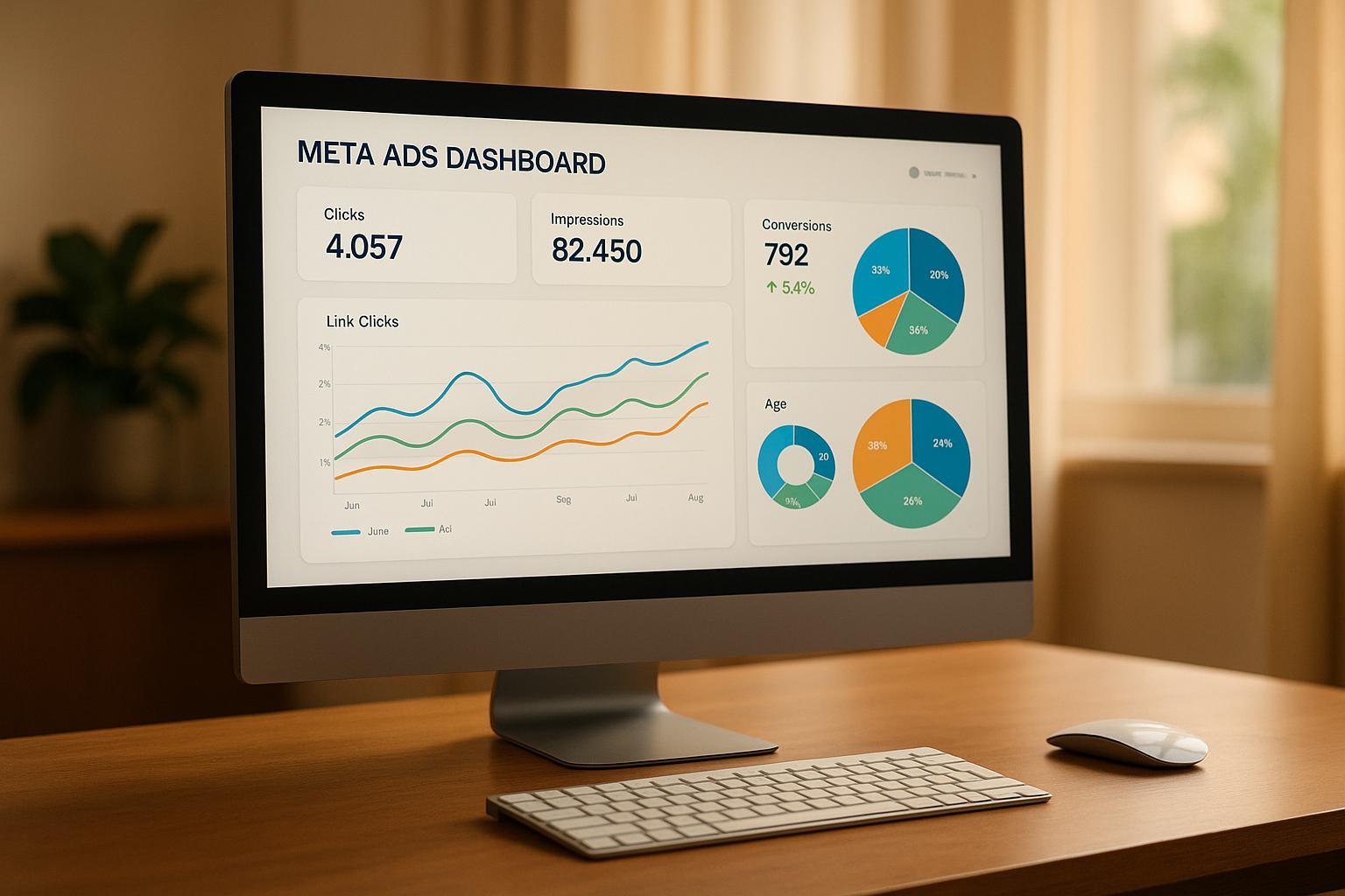 Meta Ads Dashboard: Visualizing Engagement Metrics