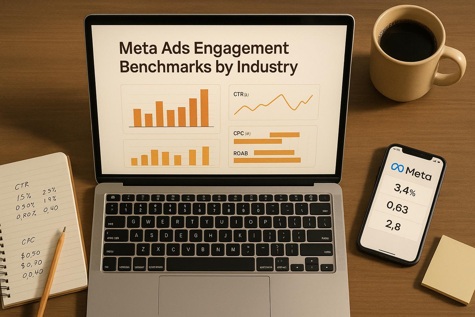 Meta Ads Benchmarks: Engagement & ROI by Industry 2025