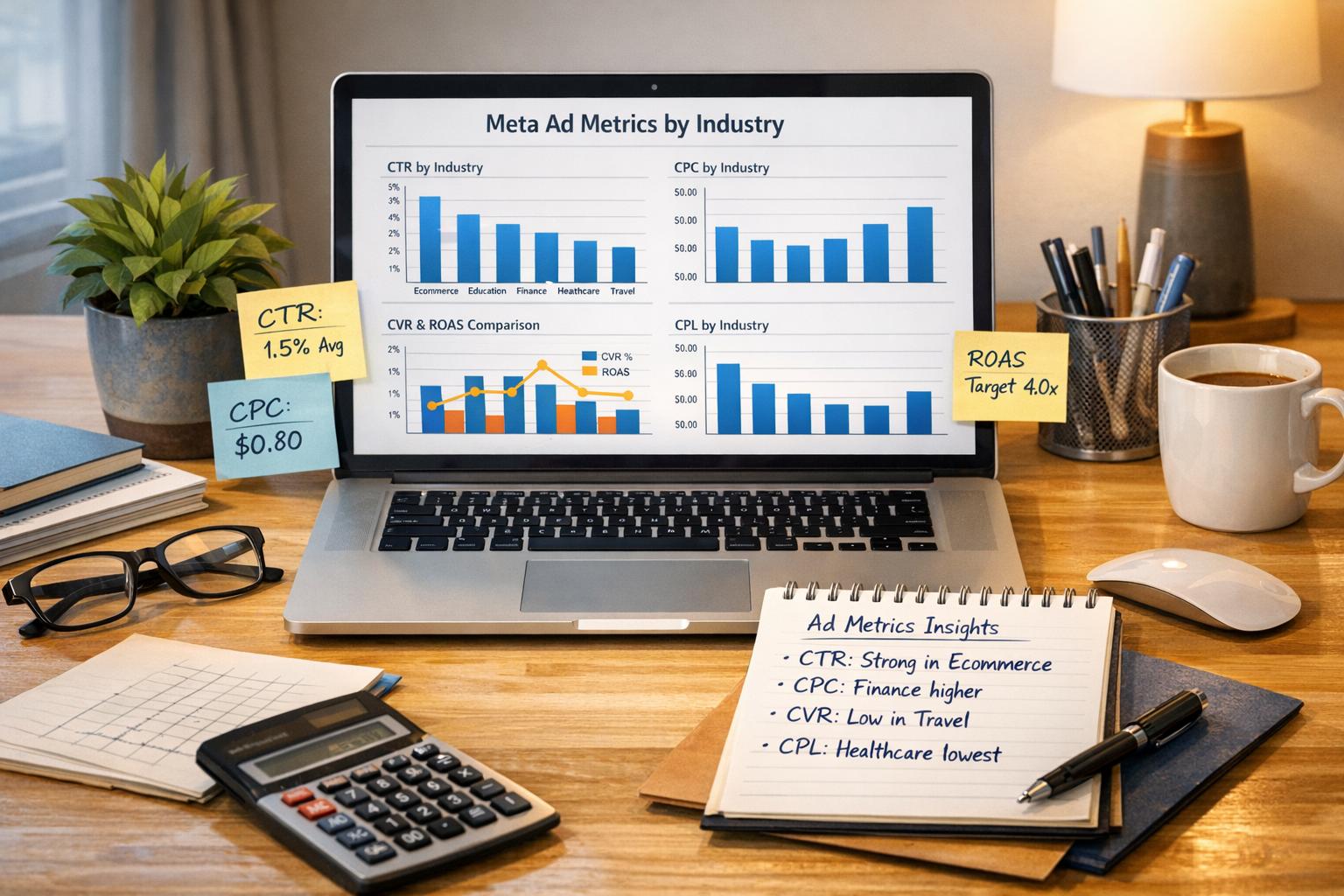 Meta Ad Metrics by Industry: Benchmarks & Comparison
