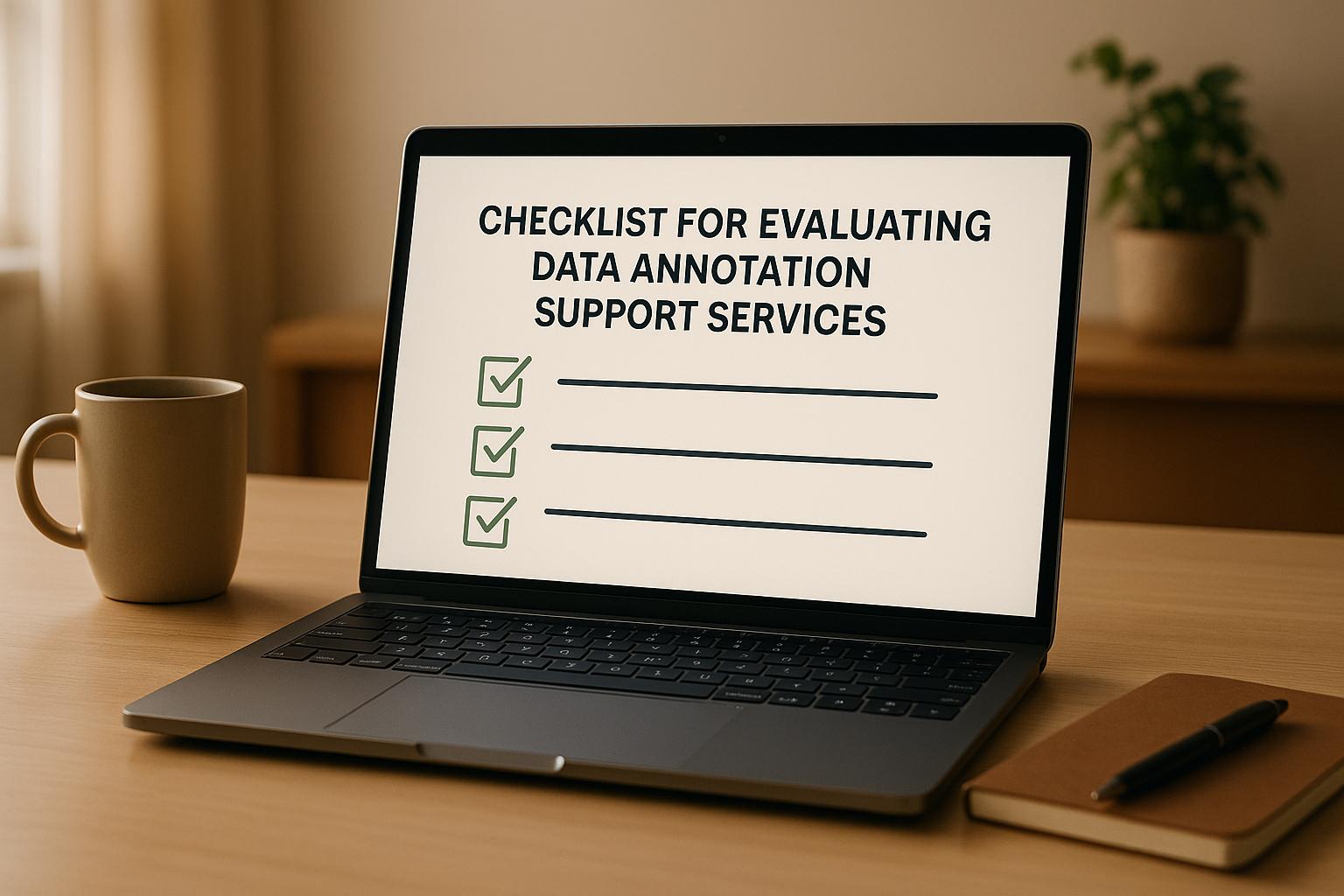 Thumbnail for: Checklist for Evaluating Data Annotation Support Services