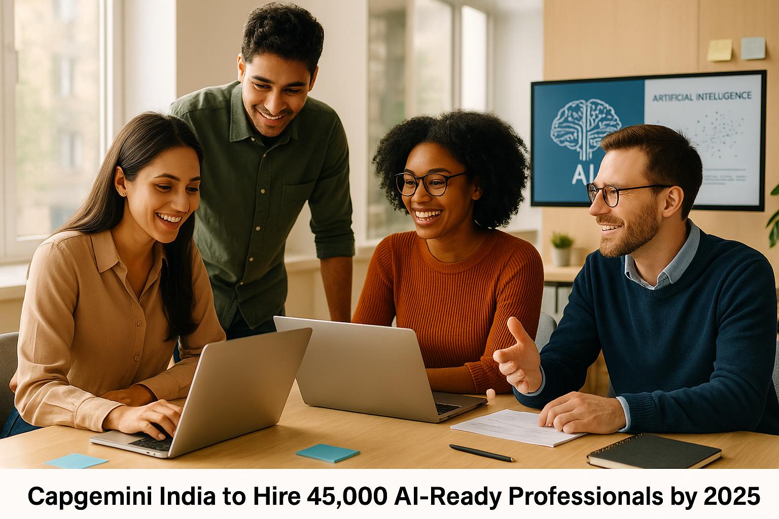 Thumbnail for: Capgemini India to Hire 45,000 AI-Ready Professionals by 2025