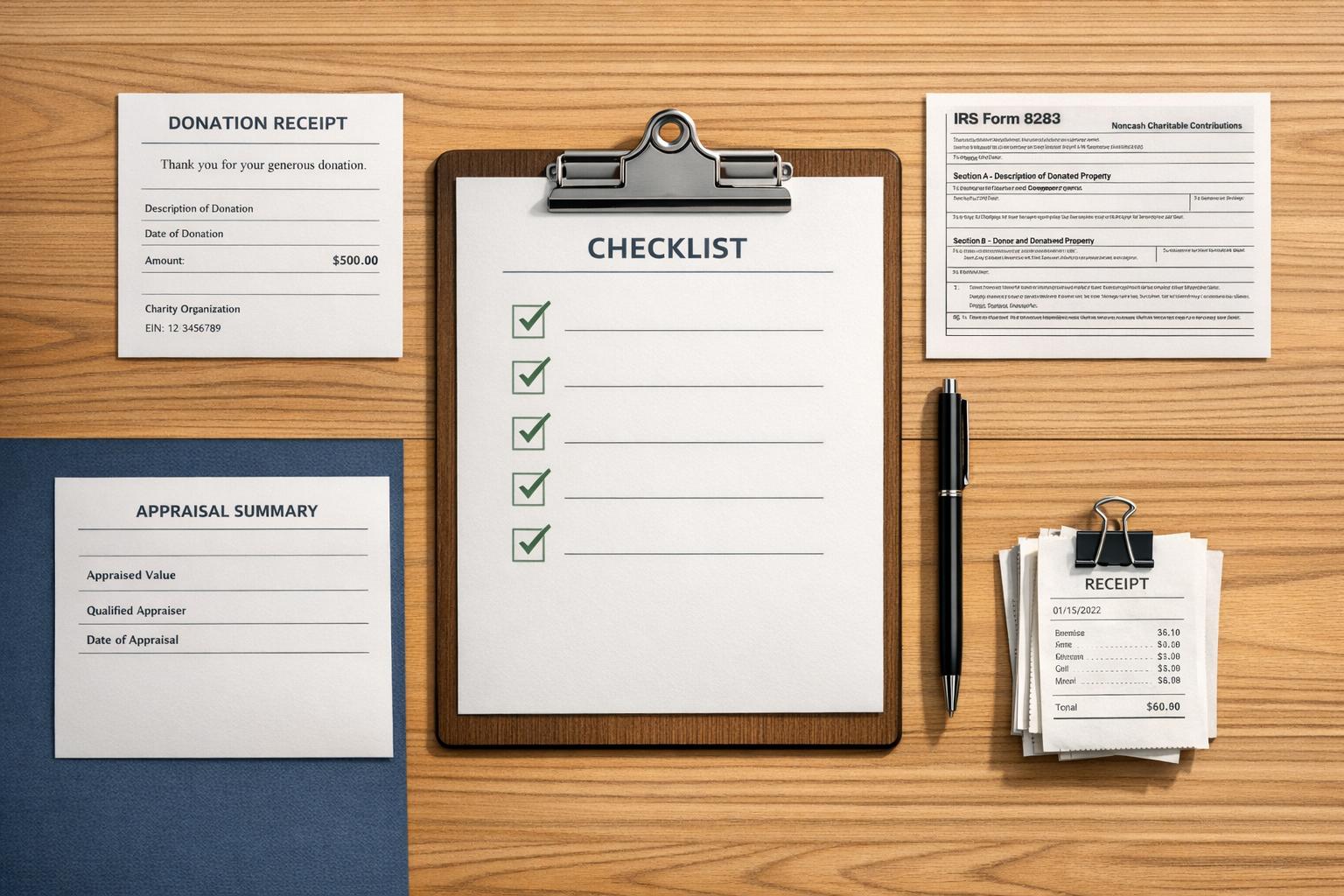 Checklist for IRS-Compliant Donation Records