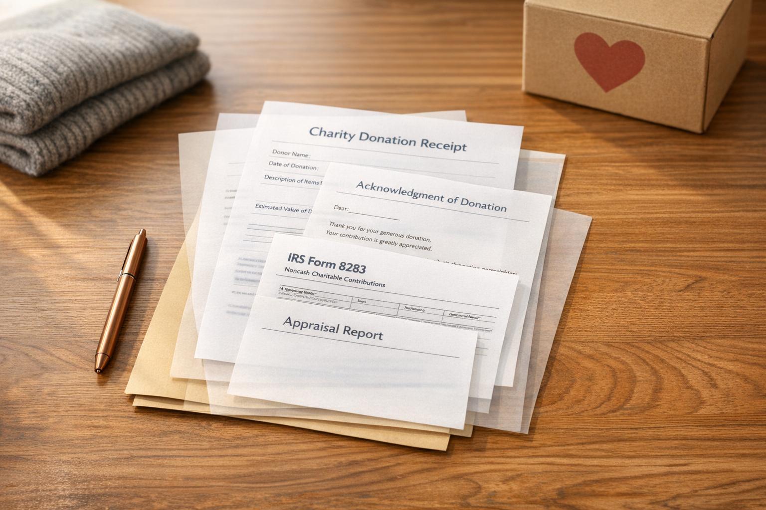 Non-Cash Donations: IRS Documentation Rules