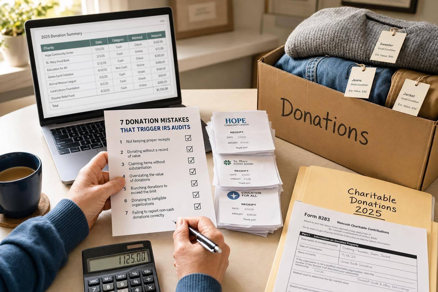 7 Donation Mistakes That Trigger IRS Audits