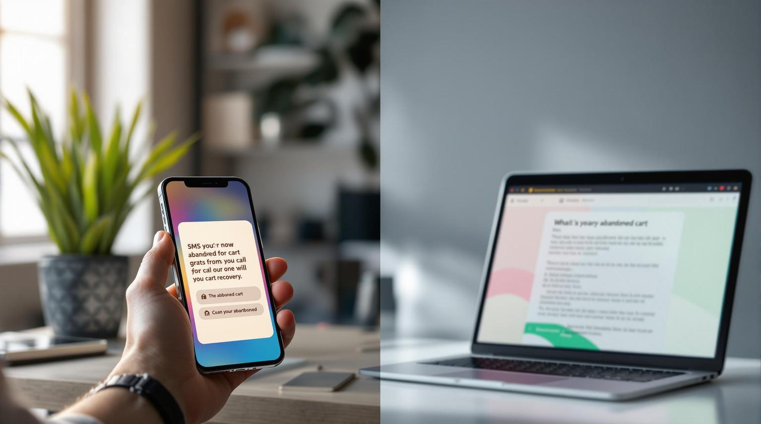 Thumbnail for: AI SMS vs. Email for Cart Recovery
