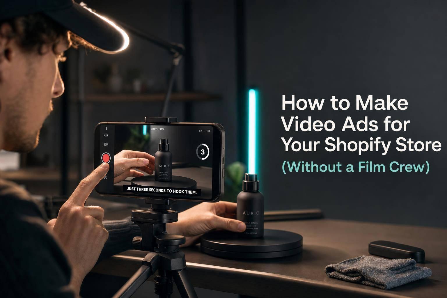 How to Make Video Ads for Your Shopify Store (Without a Film Crew)