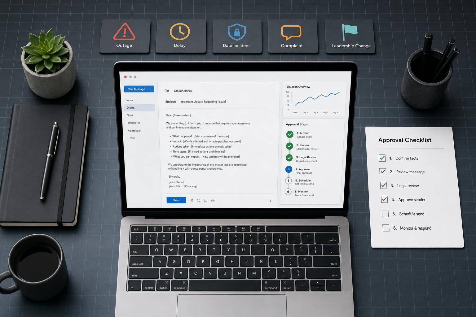 Thumbnail for: Crisis Email Templates for Stakeholder Concerns