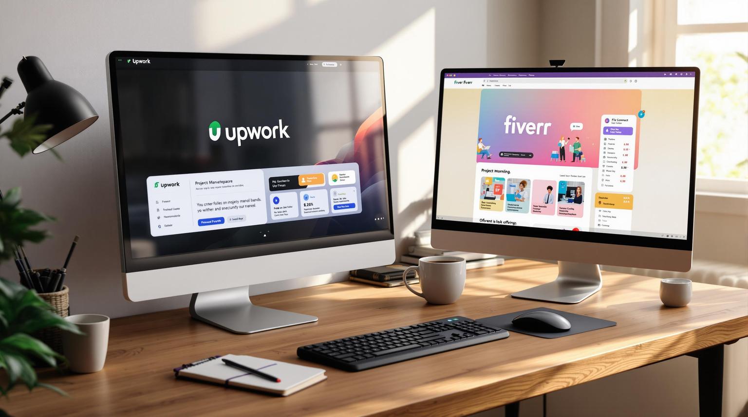 Thumbnail for: Upwork vs Fiverr: Freelancing Platform Comparison