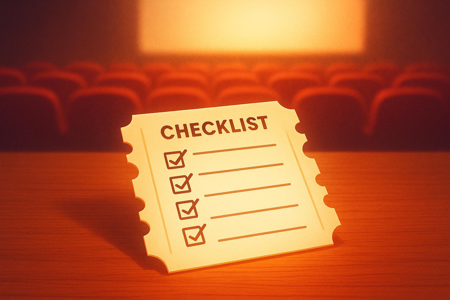 Thumbnail for: Checklist for Testing Cinema Reservation Systems