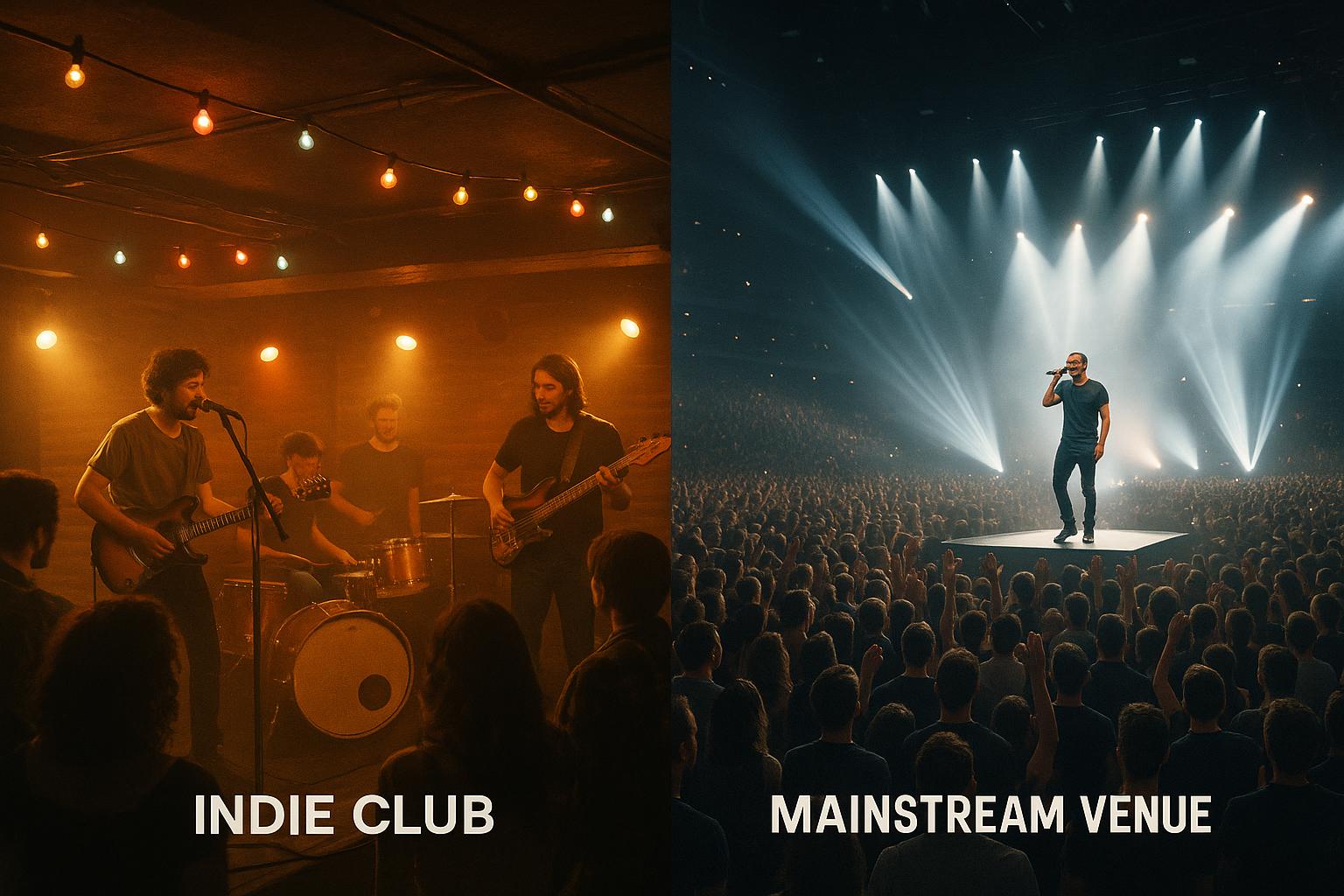 Indie Clubs vs Mainstream Venues: Key Differences