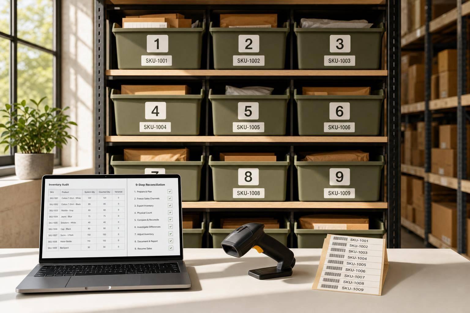 Shopify Inventory Audit: 9-Step Reconciliation
