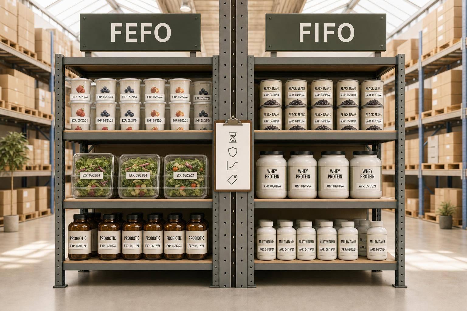 FEFO vs FIFO: Which Should Food and Supplement Brands Use?