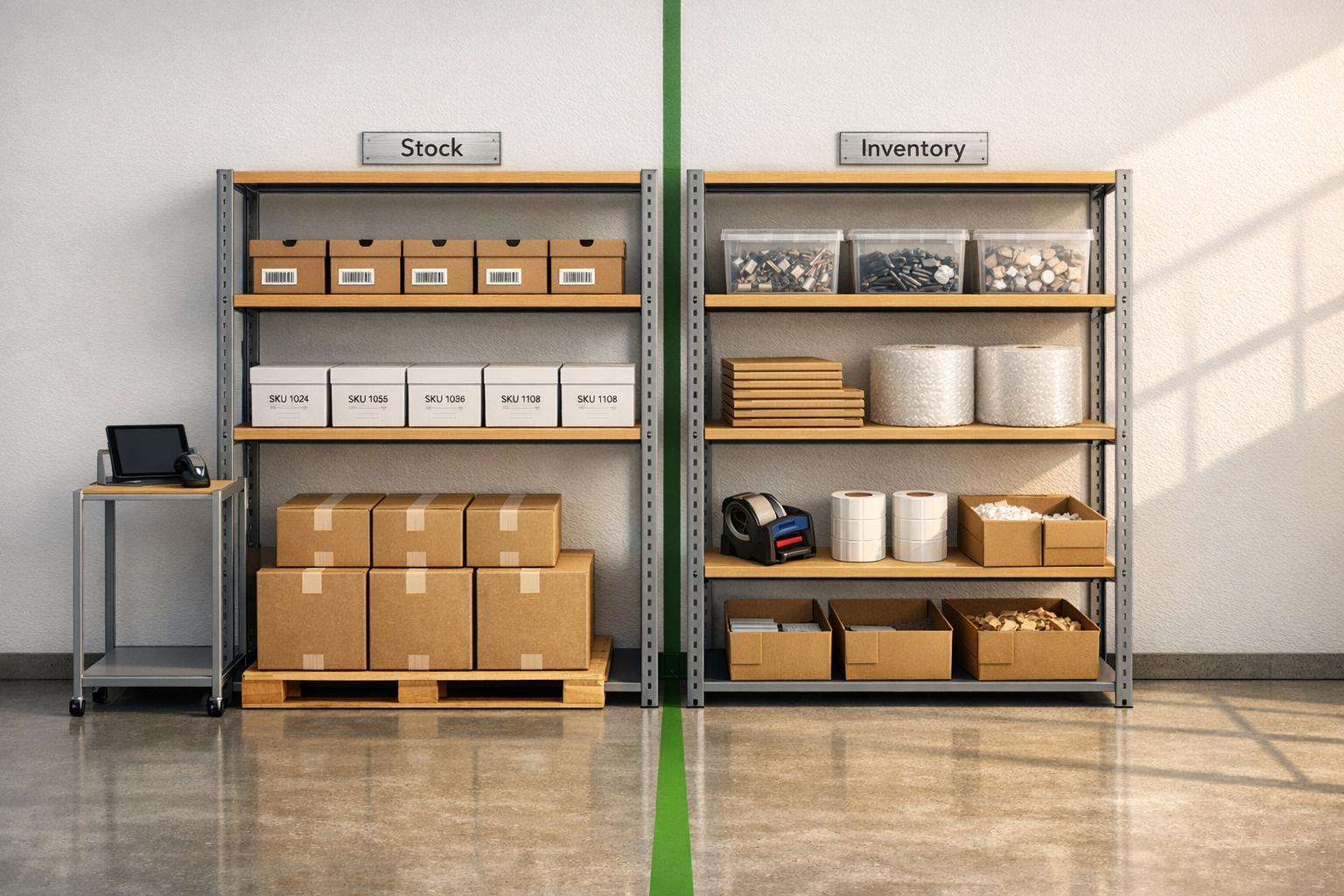 Thumbnail for: Stock vs Inventory: What's the Difference? [2026 Guide]