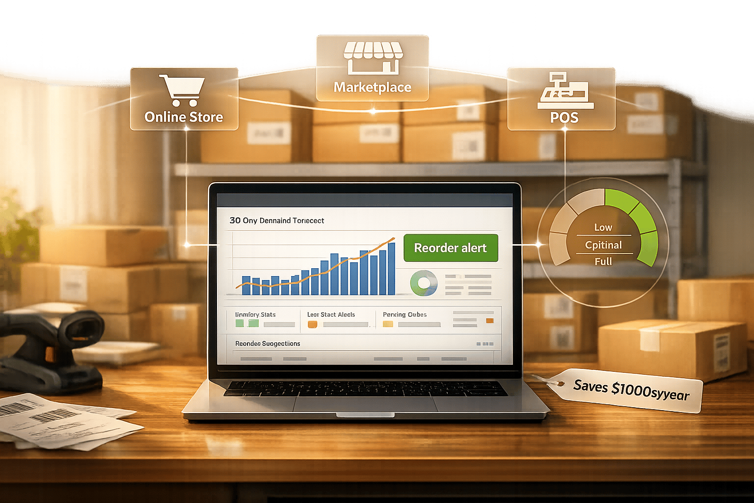 Thumbnail for: How Automation Helps Small Businesses Prevent Stockouts (& Save $1000s/Year)