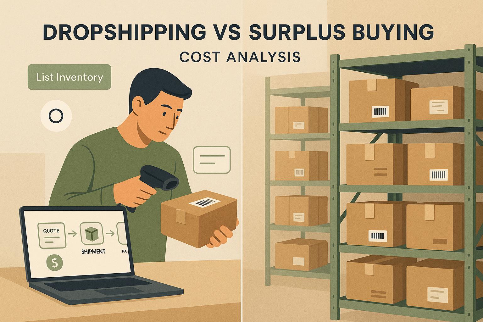 Thumbnail for: Dropshipping vs Surplus Buying: Cost Analysis