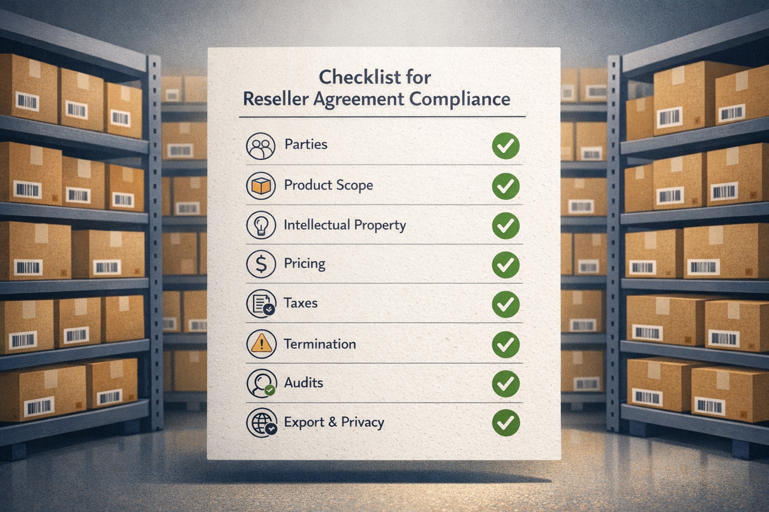 Thumbnail for: Checklist for Reseller Agreement Compliance