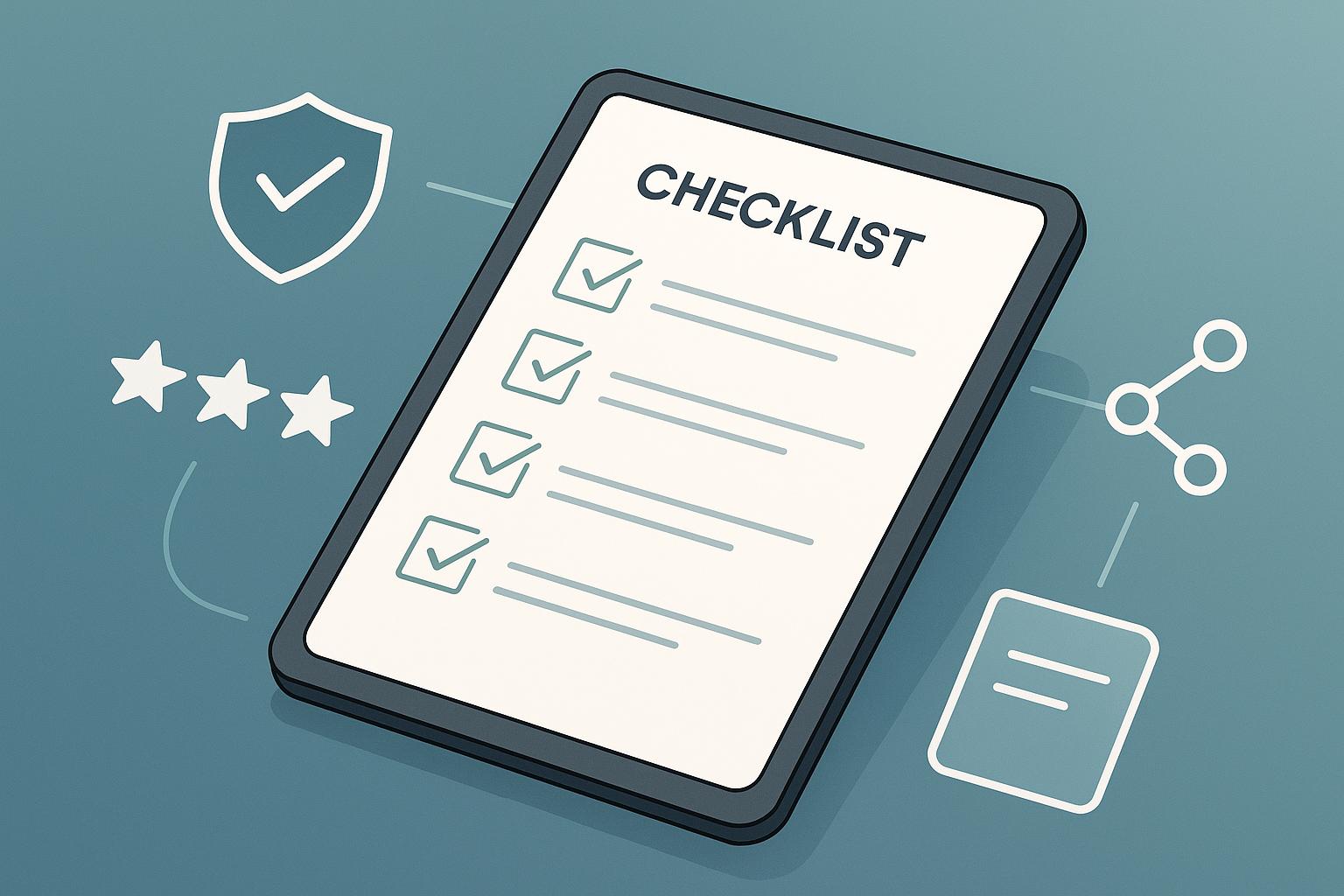 Thumbnail for: Checklist for Verifying Supplier Credibility