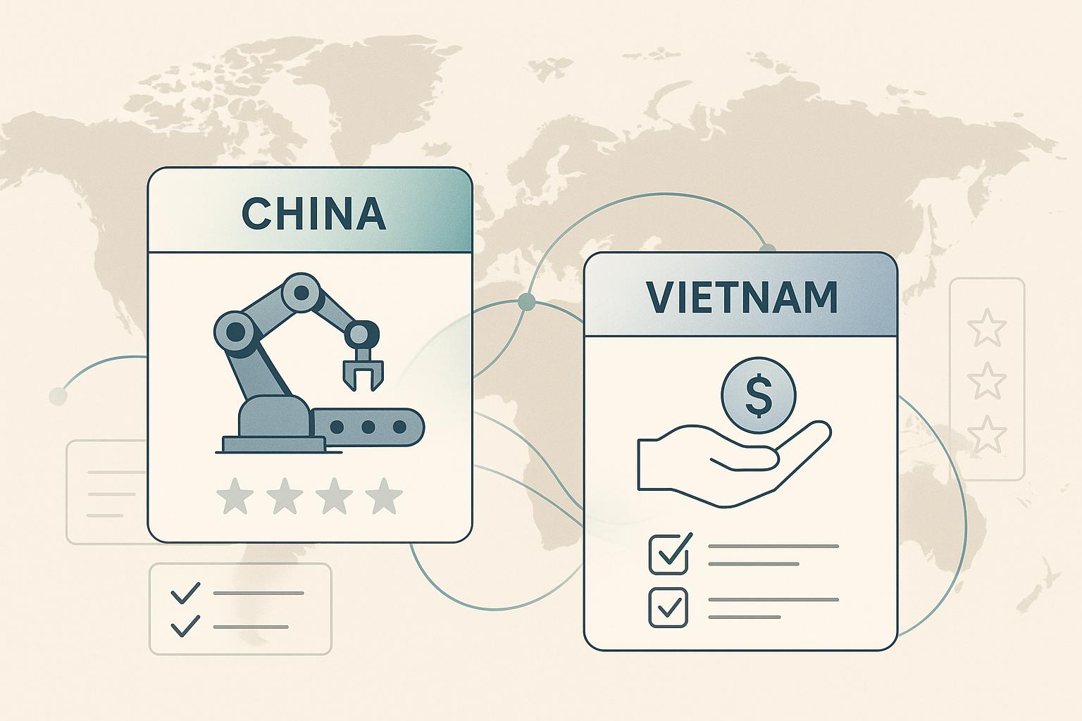 Thumbnail for: China vs Vietnam: Sourcing Costs 2025