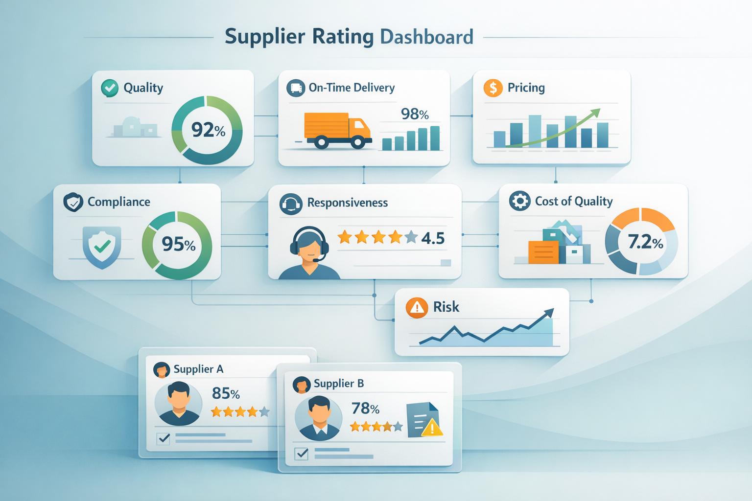 Thumbnail for: Supplier Ratings: Key Metrics to Watch