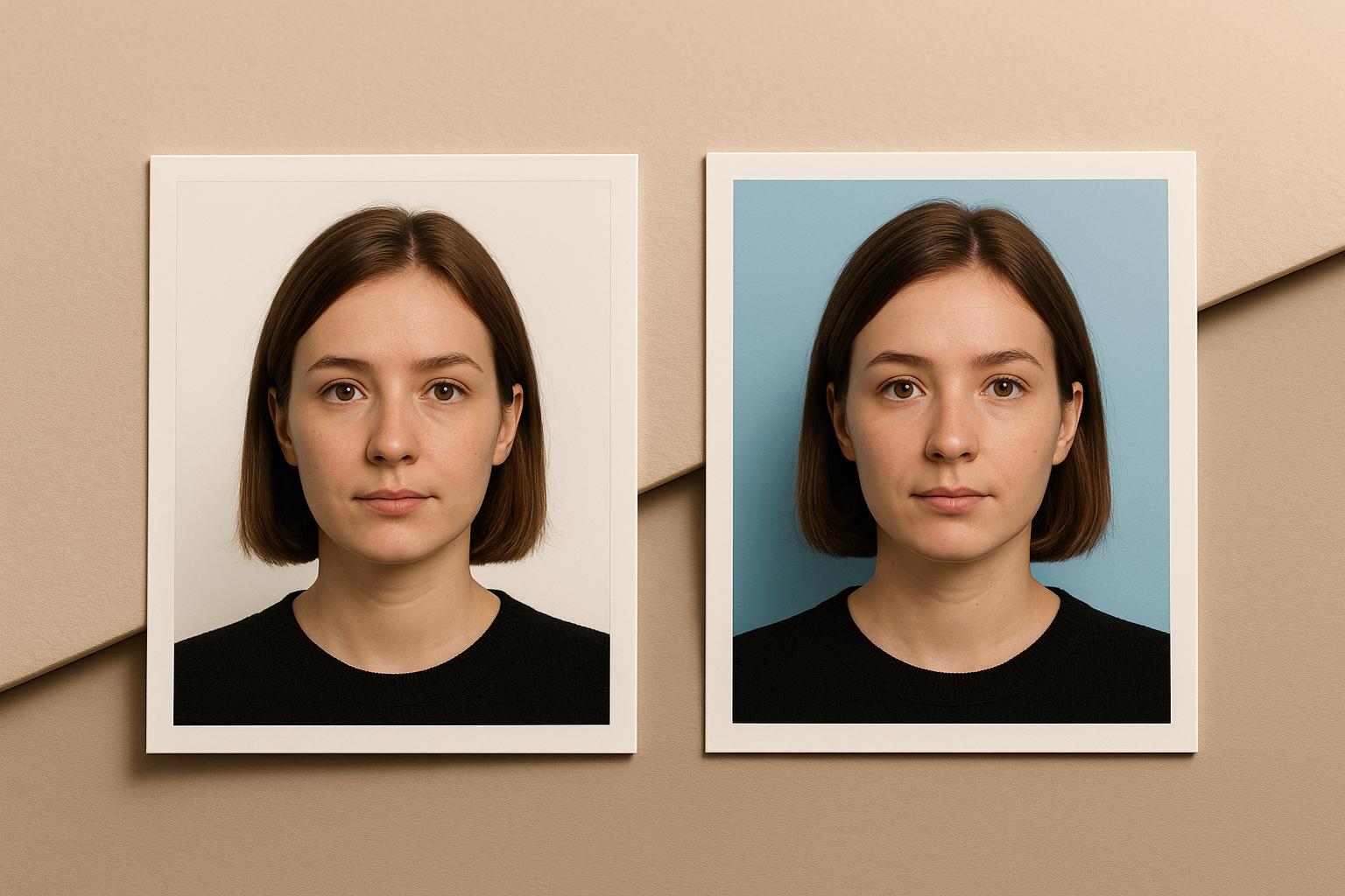 Branco ou Azul? Comparação de Cores para Fotos 3x4