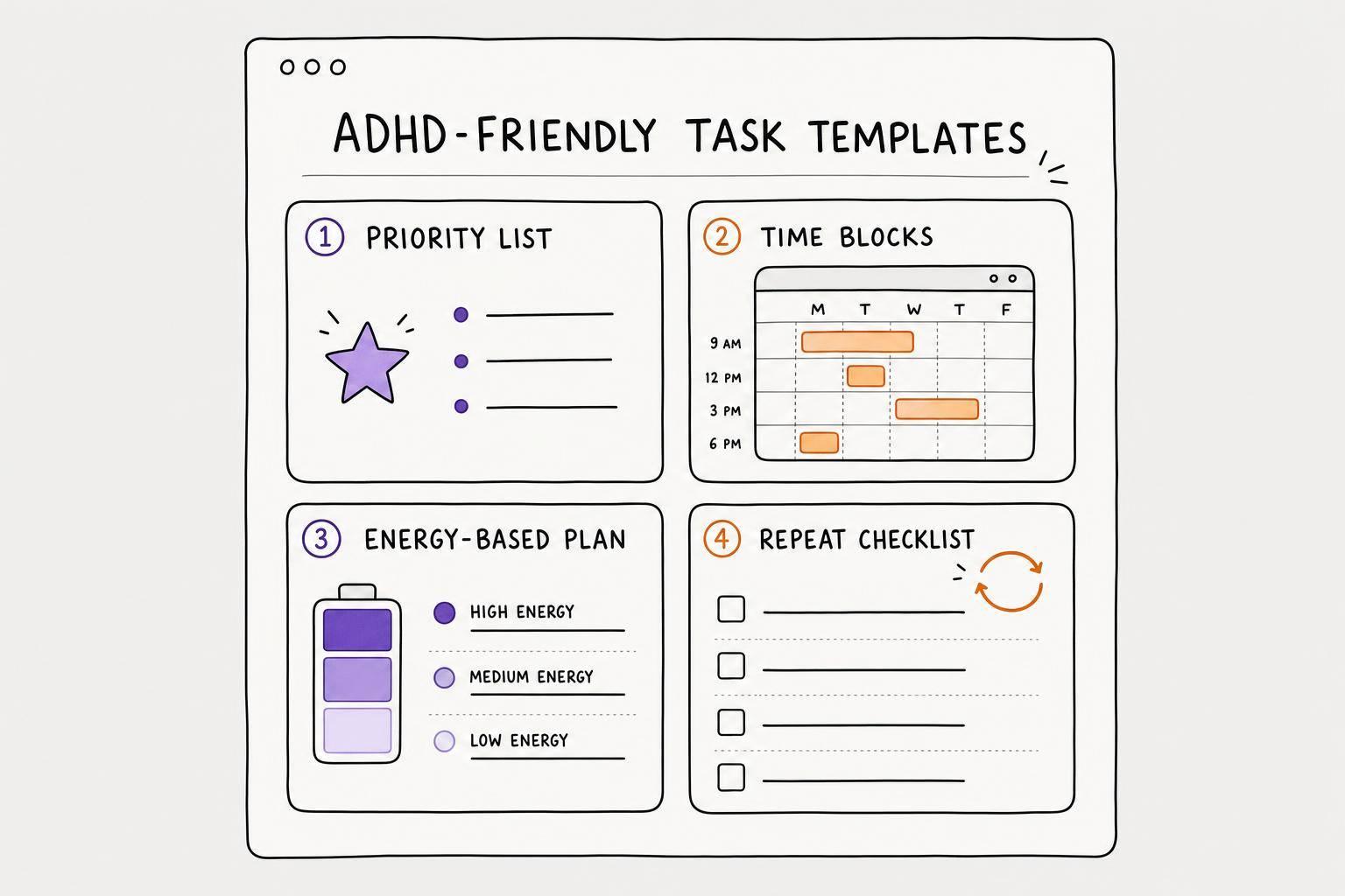 Ultimate Guide to ADHD-Friendly Task Templates