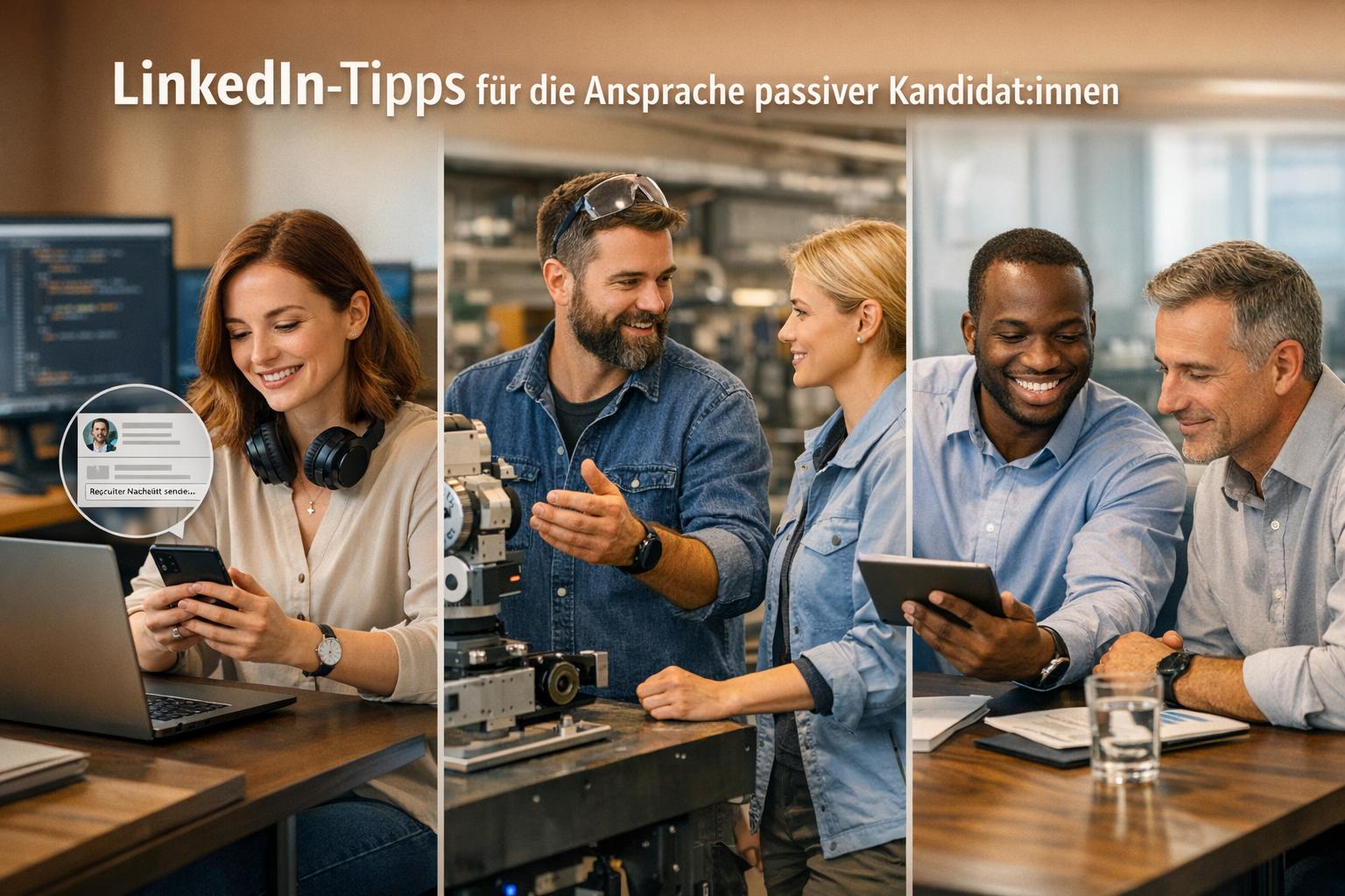 LinkedIn-Tipps für die Ansprache passiver Kandidat:innen