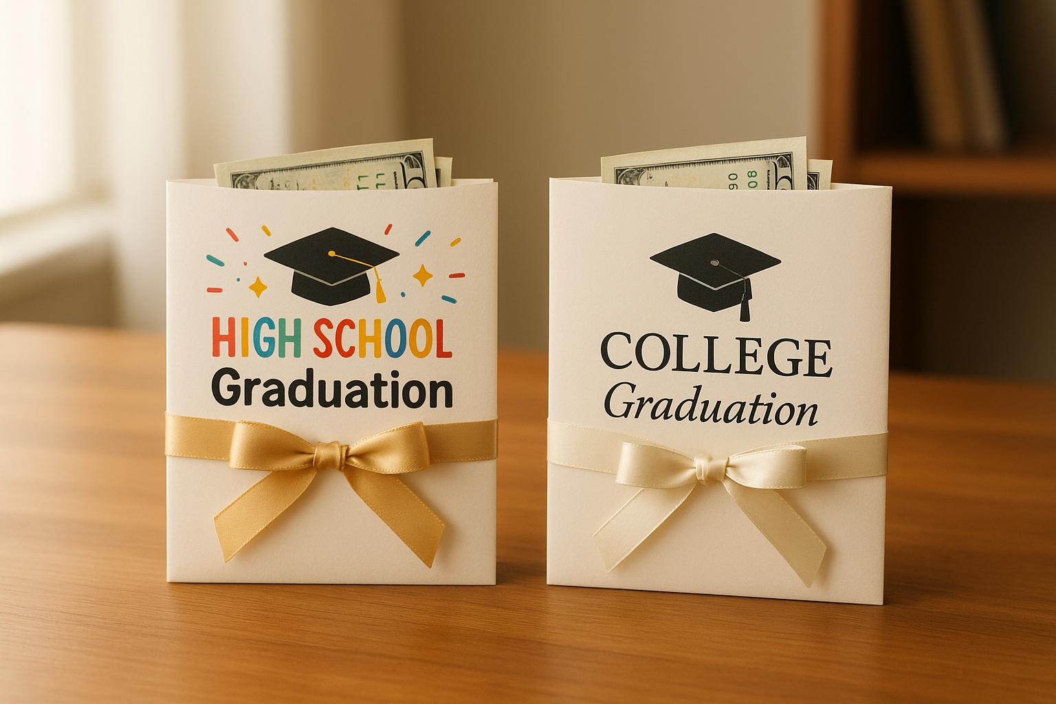 High School vs. College Graduation Cash Gifts