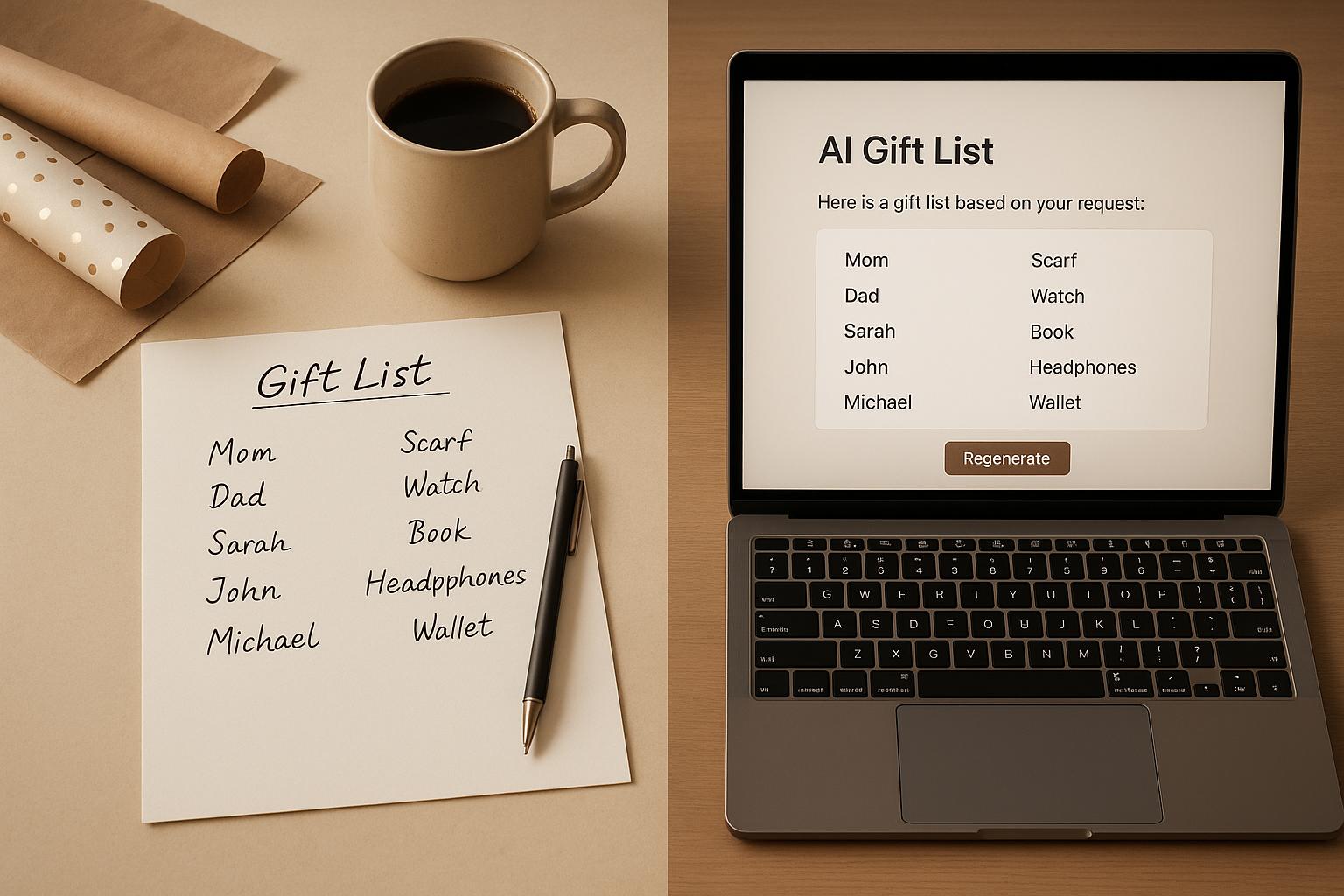 AI Gift List Generators vs. Traditional Methods