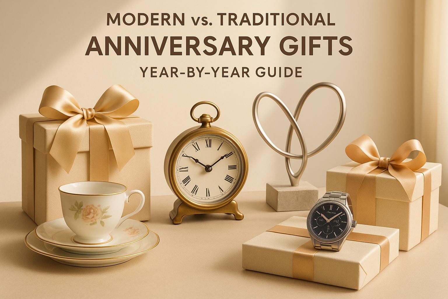 Modern vs. Traditional Anniversary Gifts - Year-by-Year Guide