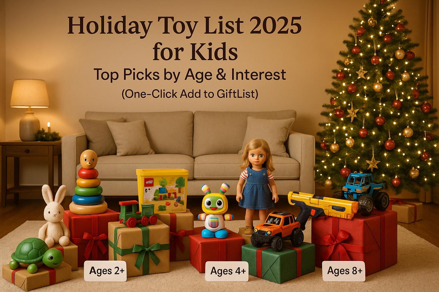 Holiday Toy List 2025 for Kids: Top Picks by Age & Interest (One-Click Add to GiftList)
