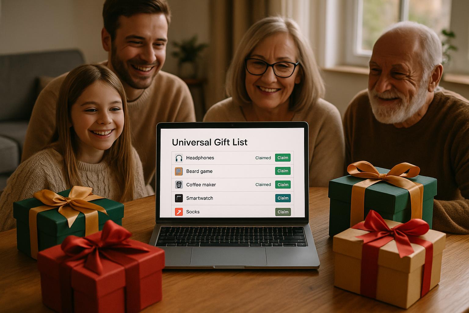 Wishlist Maker (Free, 2025): Build a Universal Gift List & Invite Family to Claim Gifts