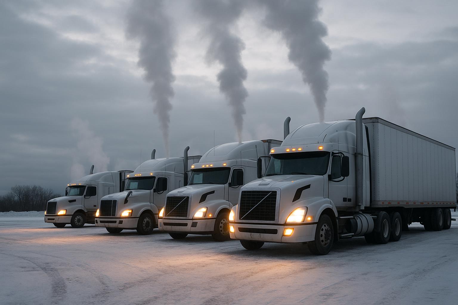 How Seasonal Idling Affects Fleet Fuel Costs